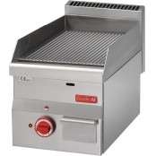 Plaque de cuisson électrique 300 x 600 mm (3kW) - Surface acier rainurée