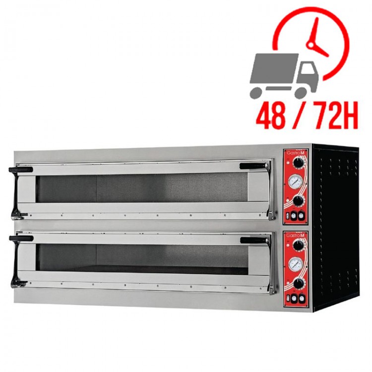 Four à pizza électrique 3 + 3 x 35 cm (largeur) - 8.8kW - 400V / GASTRO M