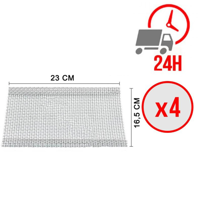 Lot de 4 grilles de protection en inox 310 - ARCHWAY / GOLDINOX / LATEK