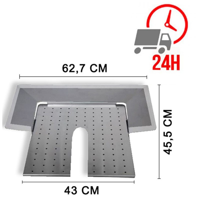 Plateau inox perforé pour machine à kebab ARCHWAY / LATEK / GOLDINOX