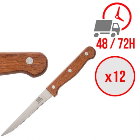couteaux à viande 215 mm bois / x12 / Olympia