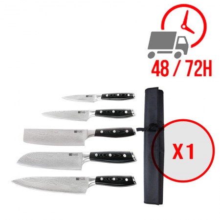 Kit de 5 couteaux japonais avec étui / Tsuki