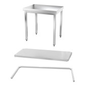 Table inox 700 x 600 mm avec renfort PREMIUM / GOLDINOX