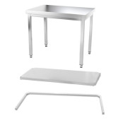 Table inox 1000 x 600 mm avec renfort PREMIUM / GOLDINOX