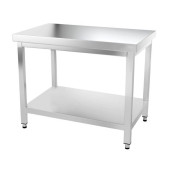 Table inox 1000 x 600 mm avec renfort PREMIUM / GOLDINOX