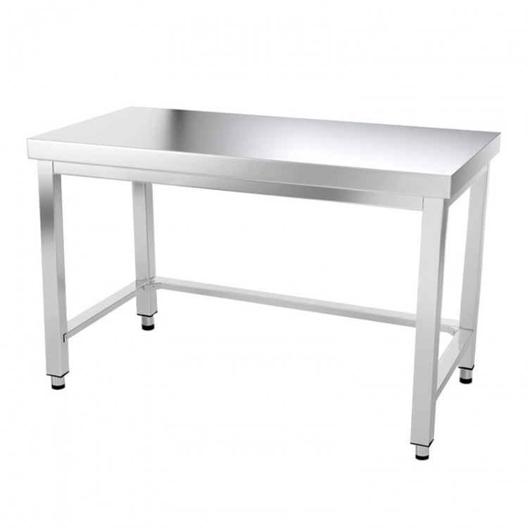 Table inox 1400 x 600 mm avec renfort PREMIUM / GOLDINOX