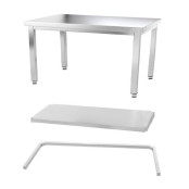 Table inox 1400 x 600 mm avec renfort PREMIUM / GOLDINOX