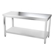 Table inox 1400 x 600 mm avec renfort PREMIUM / GOLDINOX