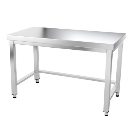 Table inox 1500 x 700 mm avec renfort / GOLDINOX
