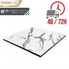 Plateau de table compact 60x60 cm stratifié - Blanc Marbre / GOLDINOX