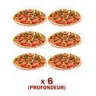 Four à pizza électrique 6 + 6 x 30 cm