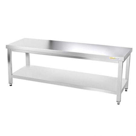 Table inox soubassement 1800 x 600 mm / GOLDINOX