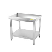 Table inox soubassement 500 x 500 mm avec renfort / GOLDINOX