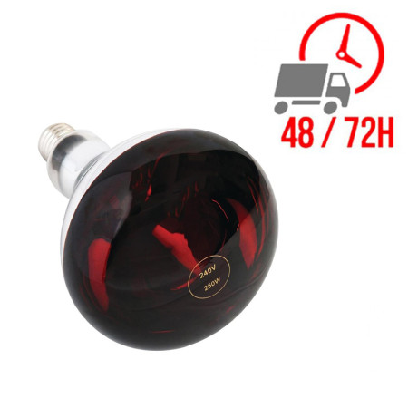 Ampoule chauffante rouge E27
