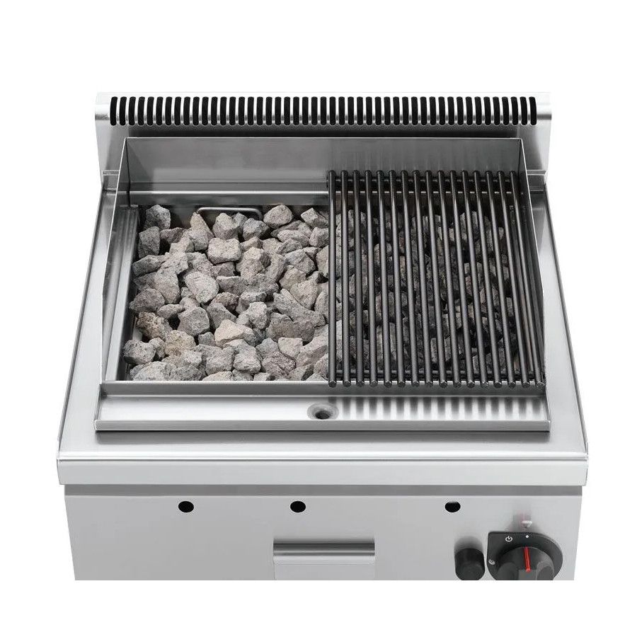 Grills à la pierre de lave gaz avec grille en acier inox - PBI120