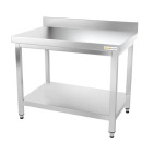 Table inox 1200 x 600 mm adossée PREMIUM / RESTONOBLE