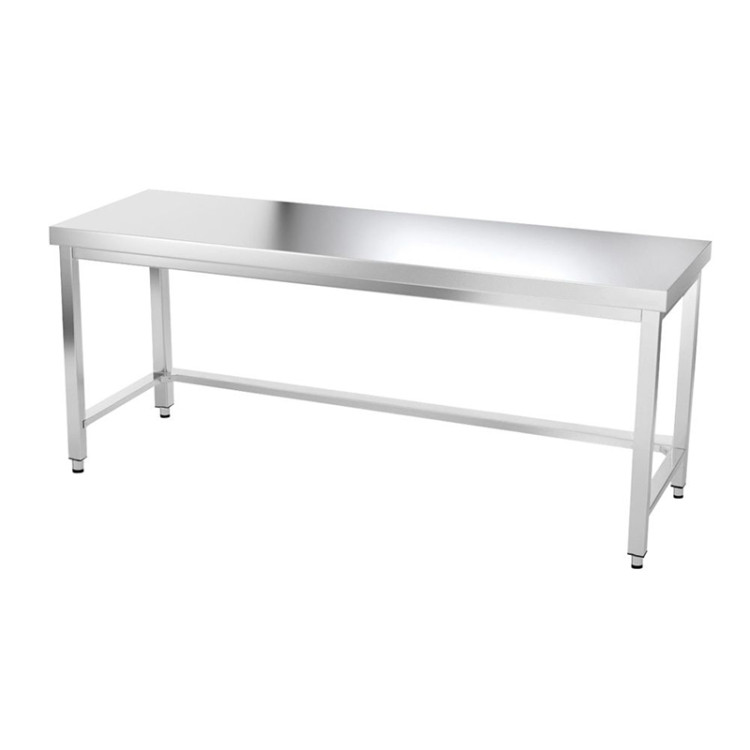 Table inox 1800 x 800 mm avec renfort / GOLDINOX