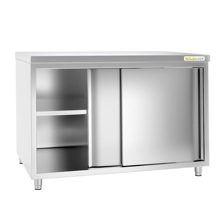 Meuble bas inox 1400 x 800 mm / GOLDINOX