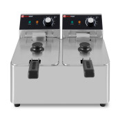Friteuse électrique à poser professionnelle 4 + 4 Litres (230V) IDEAL - GOLDINOX