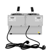 Friteuse électrique à poser professionnelle 4 + 4 Litres (230V) IDEAL - GOLDINOX