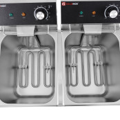 Friteuse électrique à poser professionnelle 8 + 8 Litres (230V) IDEAL - GOLDINOX