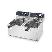 Friteuse électrique à poser professionnelle 8 + 8 Litres (230V) IDEAL - GOLDINOX