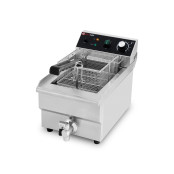 Friteuse électrique à poser professionnelle 10 Litres avec robinet de vidange (230V) IDEAL - GOLDINOX