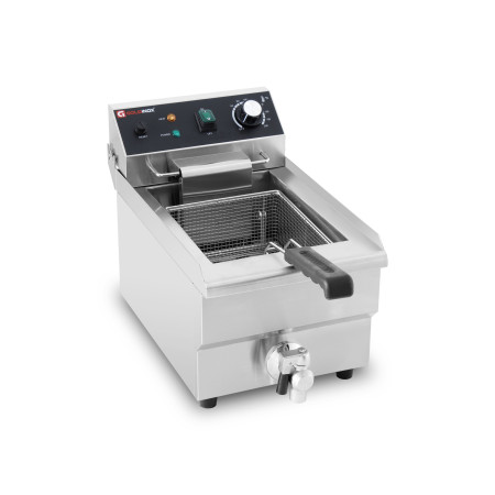 Friteuse électrique à poser professionnelle 10 Litres avec robinet de vidange (230V) IDEAL - GOLDINOX