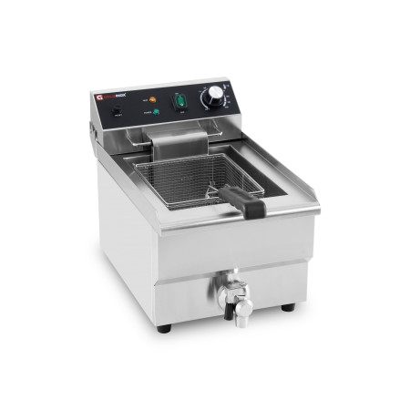 Friteuse électrique à poser professionnelle 13 Litres avec robinet de vidange (230V) IDEAL - GOLDINOX