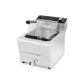 Friteuse électrique à poser professionnelle 16 Litres avec robinet de vidange (400V) IDEAL - GOLDINOX
