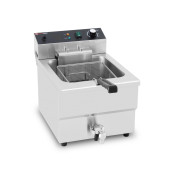 Friteuse électrique à poser professionnelle 16 Litres avec robinet de vidange (400V) IDEAL - GOLDINOX