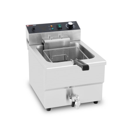 Friteuse électrique à poser professionnelle 16 Litres avec robinet de vidange (400V) IDEAL - GOLDINOX
