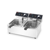 Friteuse électrique à poser professionnelle 6 + 6 Litres (230V) IDEAL - GOLDINOX
