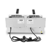 Friteuse électrique à poser professionnelle 6 + 6 Litres (230V) IDEAL - GOLDINOX
