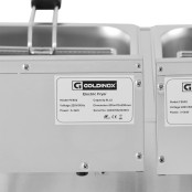 Friteuse électrique à poser professionnelle 6 + 6 Litres (230V) IDEAL - GOLDINOX