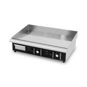 Plancha en acier lisse chromée électrique professionnelle 735x525 mm (400V) PREMIUM - GOLDINOX