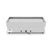 Plancha en acier lisse chromée électrique professionnelle 735x525 mm (400V) PREMIUM - GOLDINOX