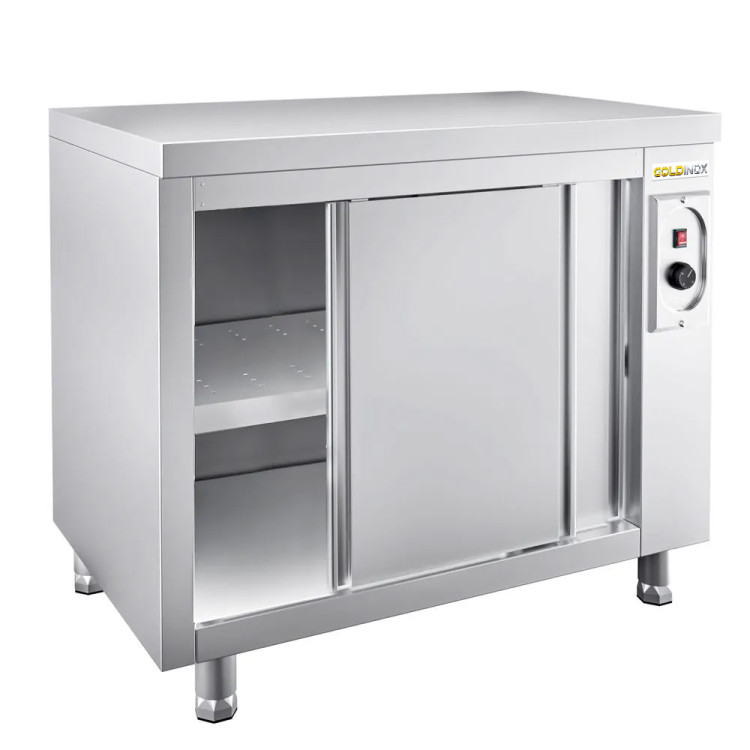 Meuble bas inox chauffant 1000 x 600 mm PREMIUM / GOLDINOX