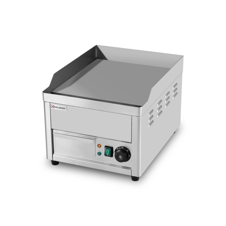 Plancha en acier lisse électrique professionnelle 360x457 mm IDEAL - GOLDINOX