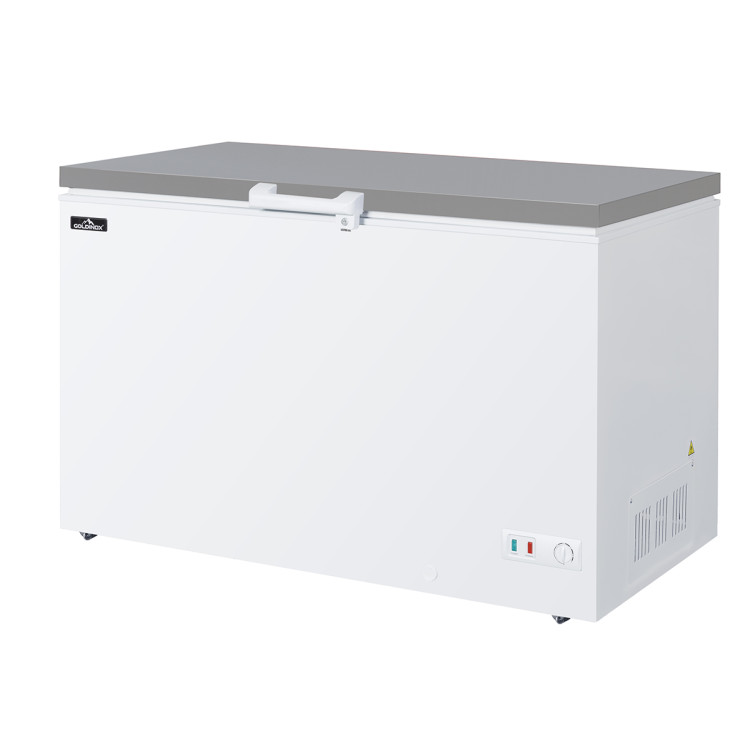 Congélateur coffre 450 Litres (1275 x 750 x 850 mm) sur roulettes PREMIUM / GOLDINOX