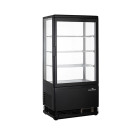 Vitrine réfrigérée positive noire 68L - GOLDINOX