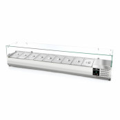 Vitrine à ingrédients réfrigérée 2000x395mm (9x GN1/3) PREMIUM - GOLDINOX