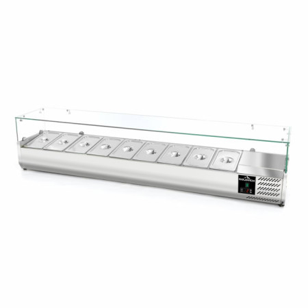 Vitrine à ingrédients réfrigérée 2000x395mm (9x GN1/3) PREMIUM - GOLDINOX