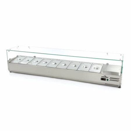 Vitrine à ingrédients réfrigérée 2000x395mm (9x GN1/3) IDEAL - GOLDINOX