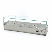 Vitrine à ingrédients réfrigérée 1400x335mm (6x GN1/4) IDEAL - GOLDINOX