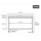 Table inox 1600 x 600 mm adossée PREMIUM / GOLDINOX