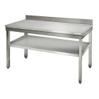 Table inox 1000 x 600 mm adossée ECO / GOLDINOX