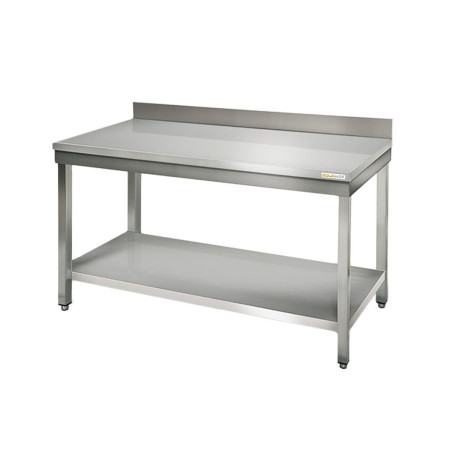 Table inox 1200 x 600 mm adossée ECO / GOLDINOX