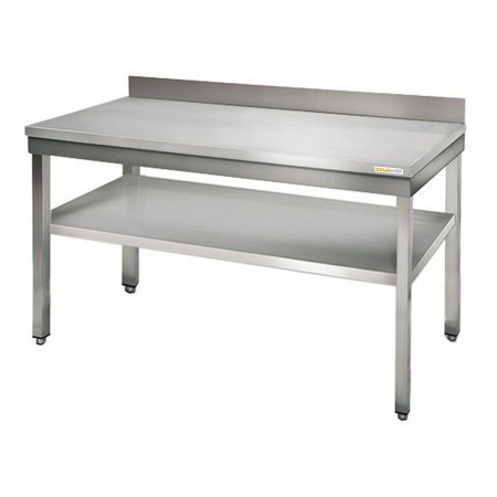 Table inox 1200 x 600 mm adossée ECO / GOLDINOX