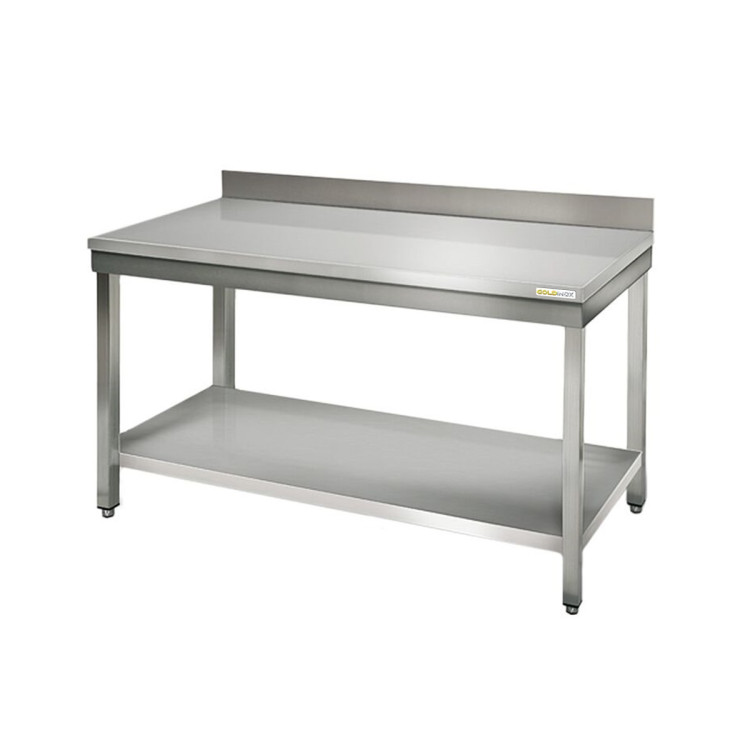 Table inox 1500 x 600 mm adossée ECO / GOLDINOX